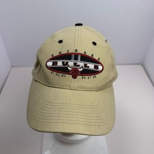 Kick10 Chicago Bulls Vintage Miller Genuine Draft Strapback Hat Tan Cotton